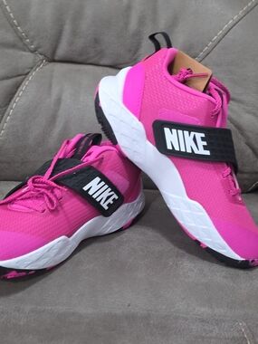 Nike Court Brorough Low Recraft  Pink and Black Strap Athletic Sneakers-